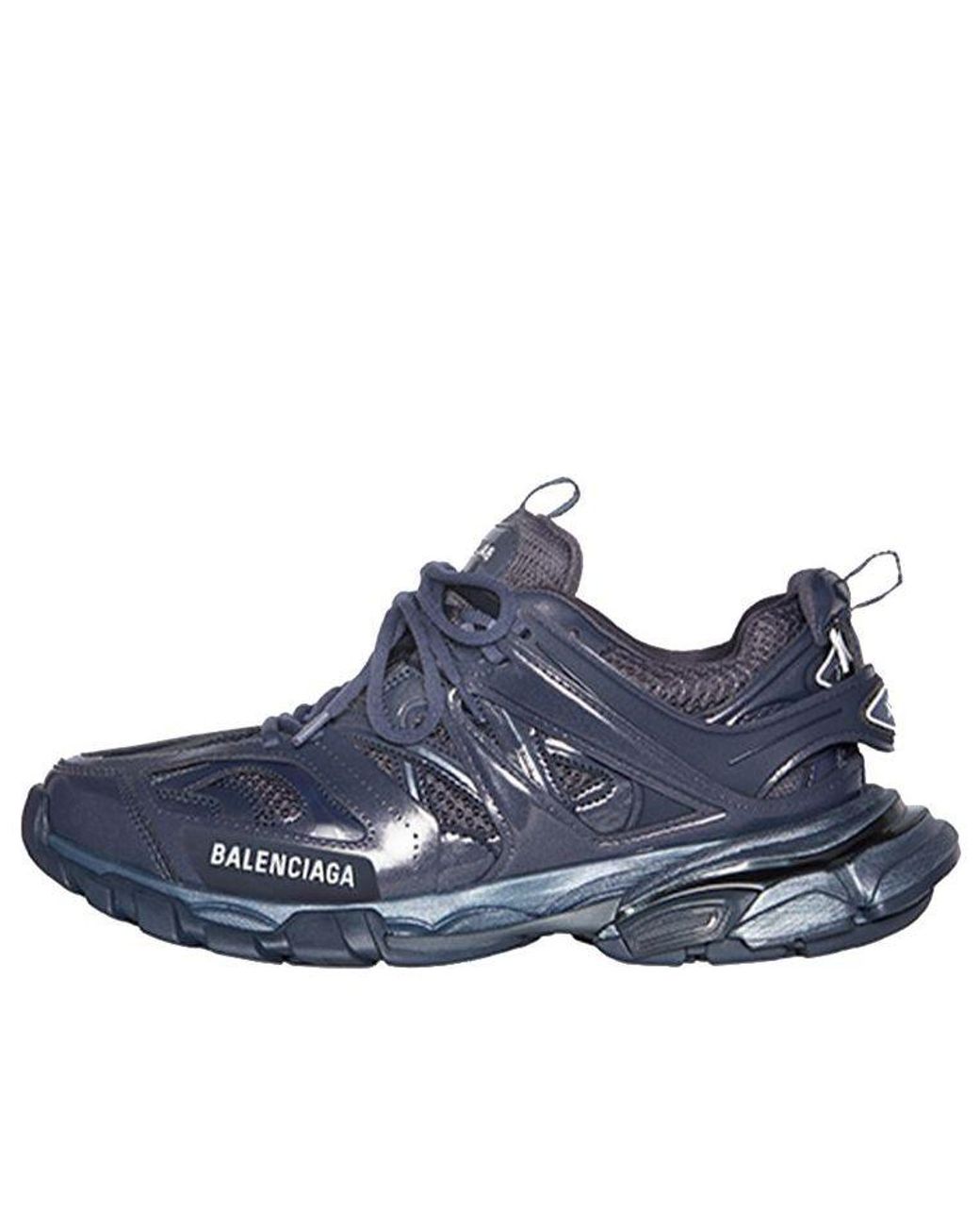 Balenciaga Blue Track 1.0 Sneakers 'Metallic' for men