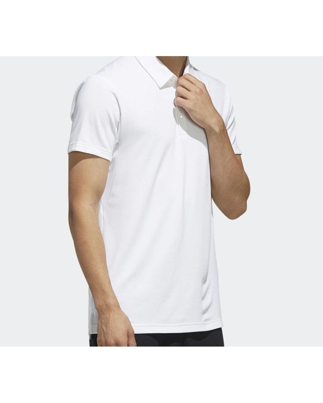 Adidas White Originals Casual Sports Short Sleeve Polo Shirt for men