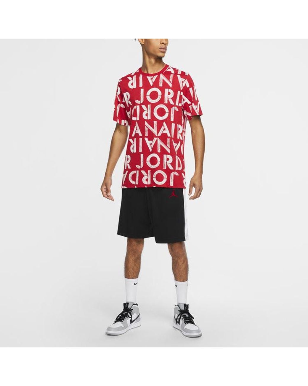 Nike Black Jumpman Casual Sports Breathable Training Basketball Shorts for men