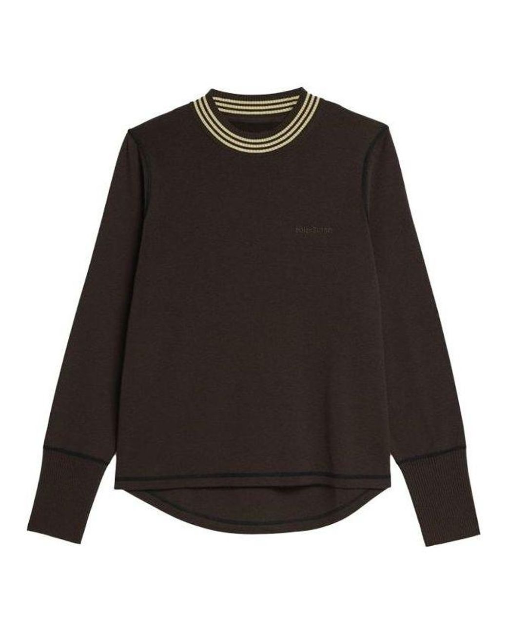 Adidas Black X Wales Bonner Long-Sleeve Knit Sweater 'Dark' for men