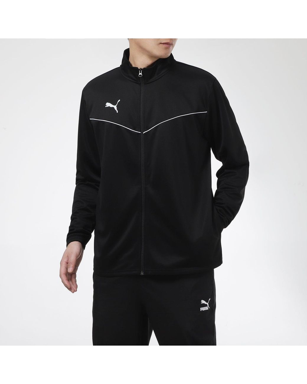 PUMA Black Team Rise Jacket for men