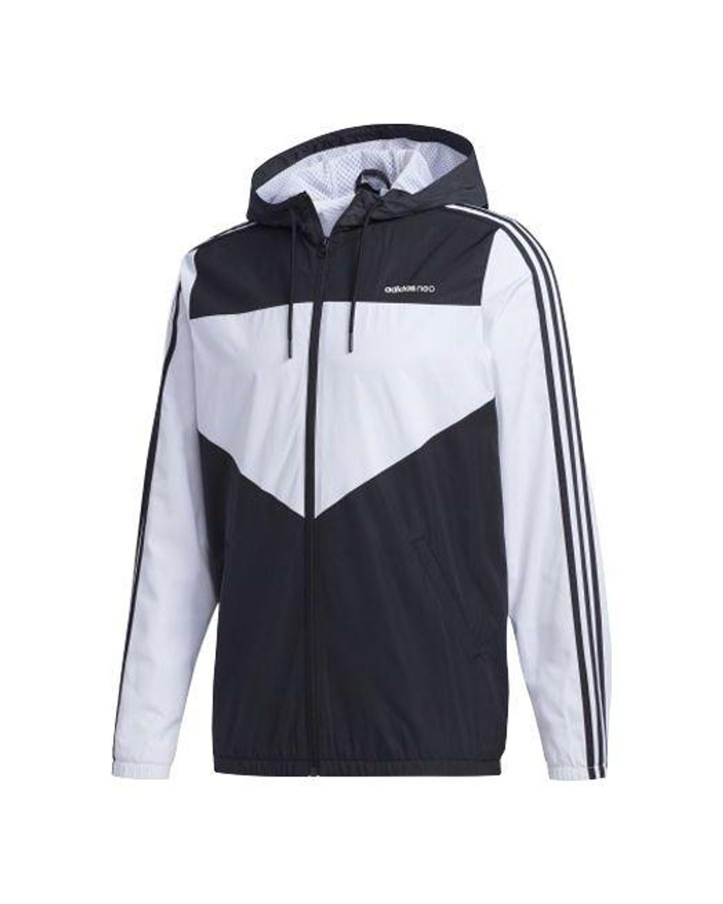 Adidas Blue Neo Side Stripe Casual Sports Jacket for men