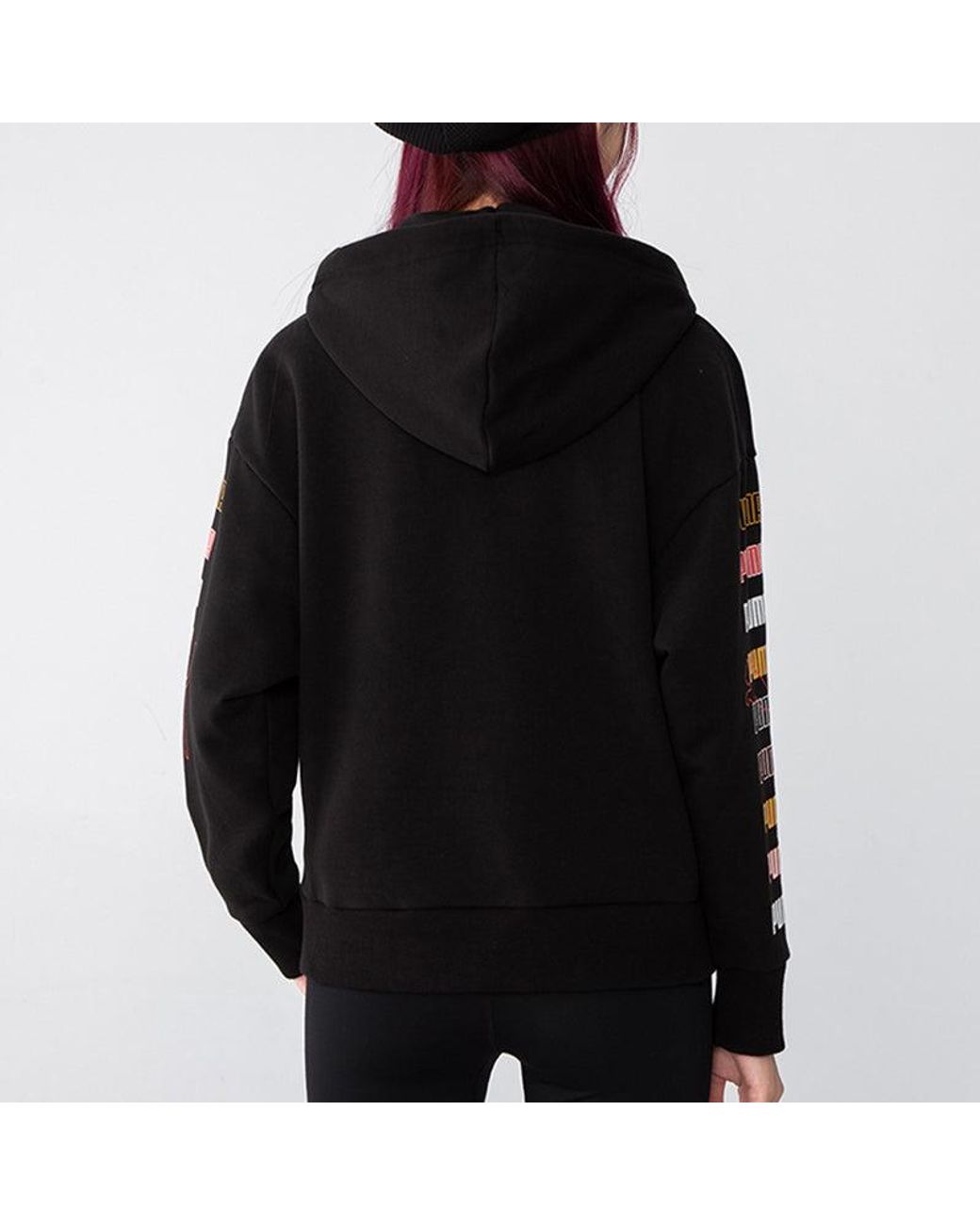 PUMA Black (Wmns) Classics Graphics Hoodie