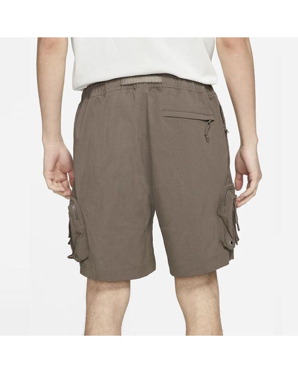 Nike Brown Acg Solid Color Cargo Shorts Us Edition for men