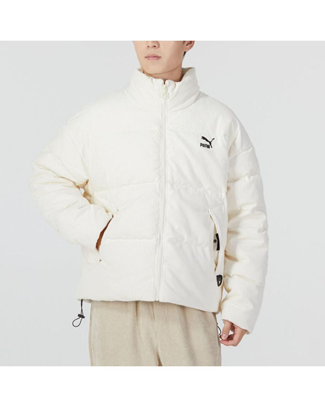 PUMA Brown Logo Athletic Jacket for men