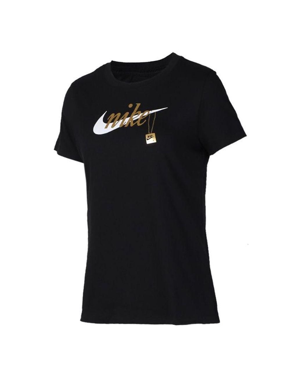 Nike Black (Wmns) Sportswear Round Neck Short Sleeve
