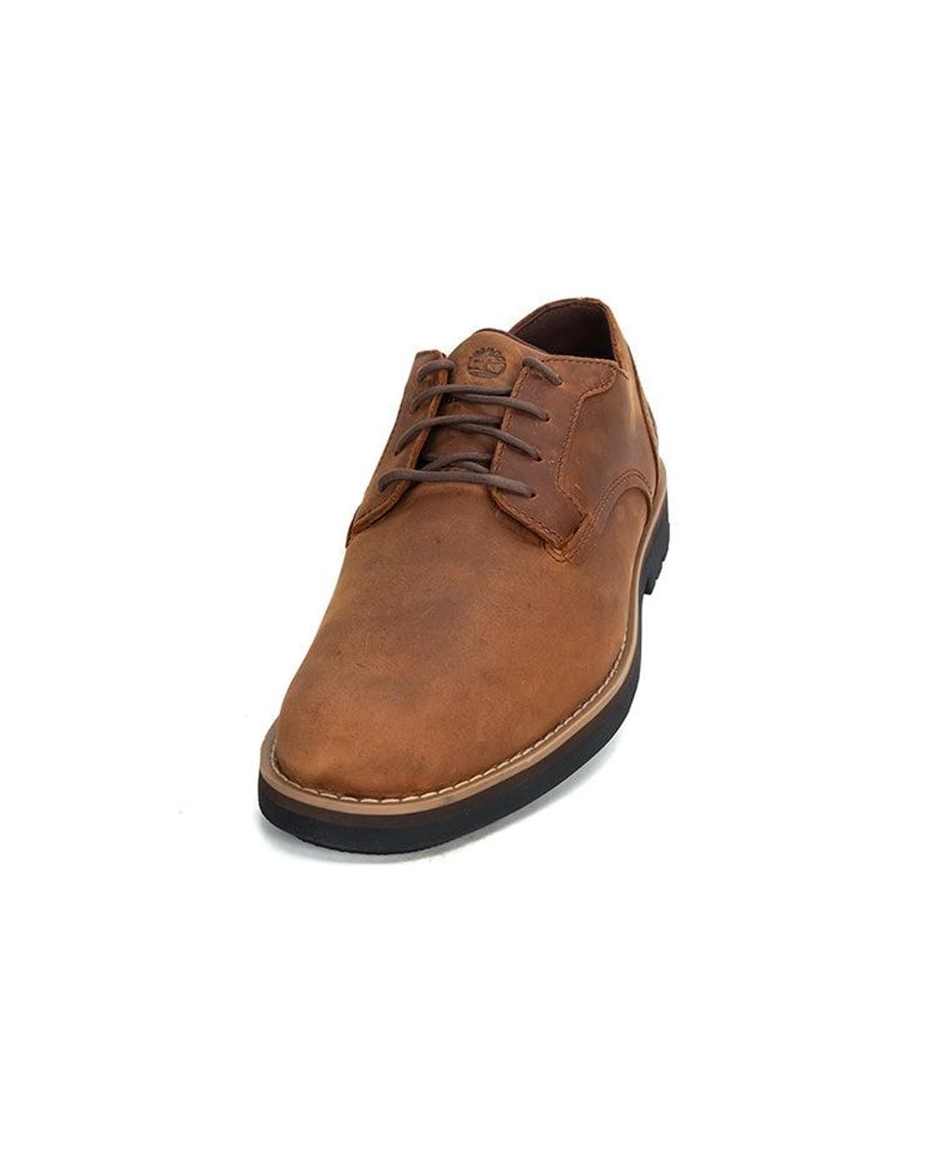 Timberland Brown Crestfield Waterproof Oxford Shoes 'Rust' for men