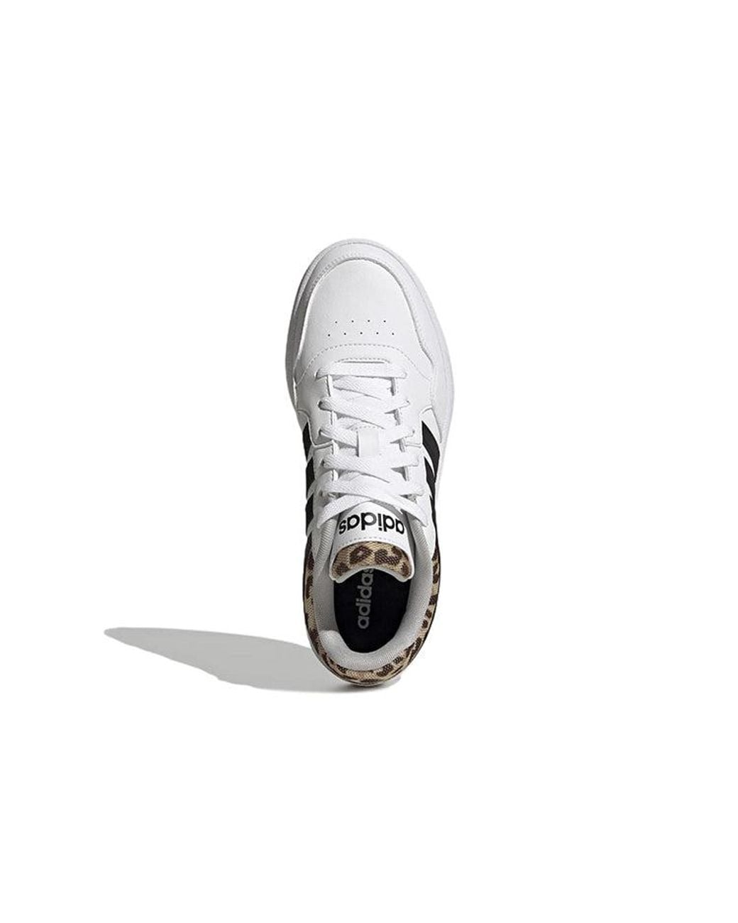 Adidas White (Wmns) Hoops 3.0 'Leopard'