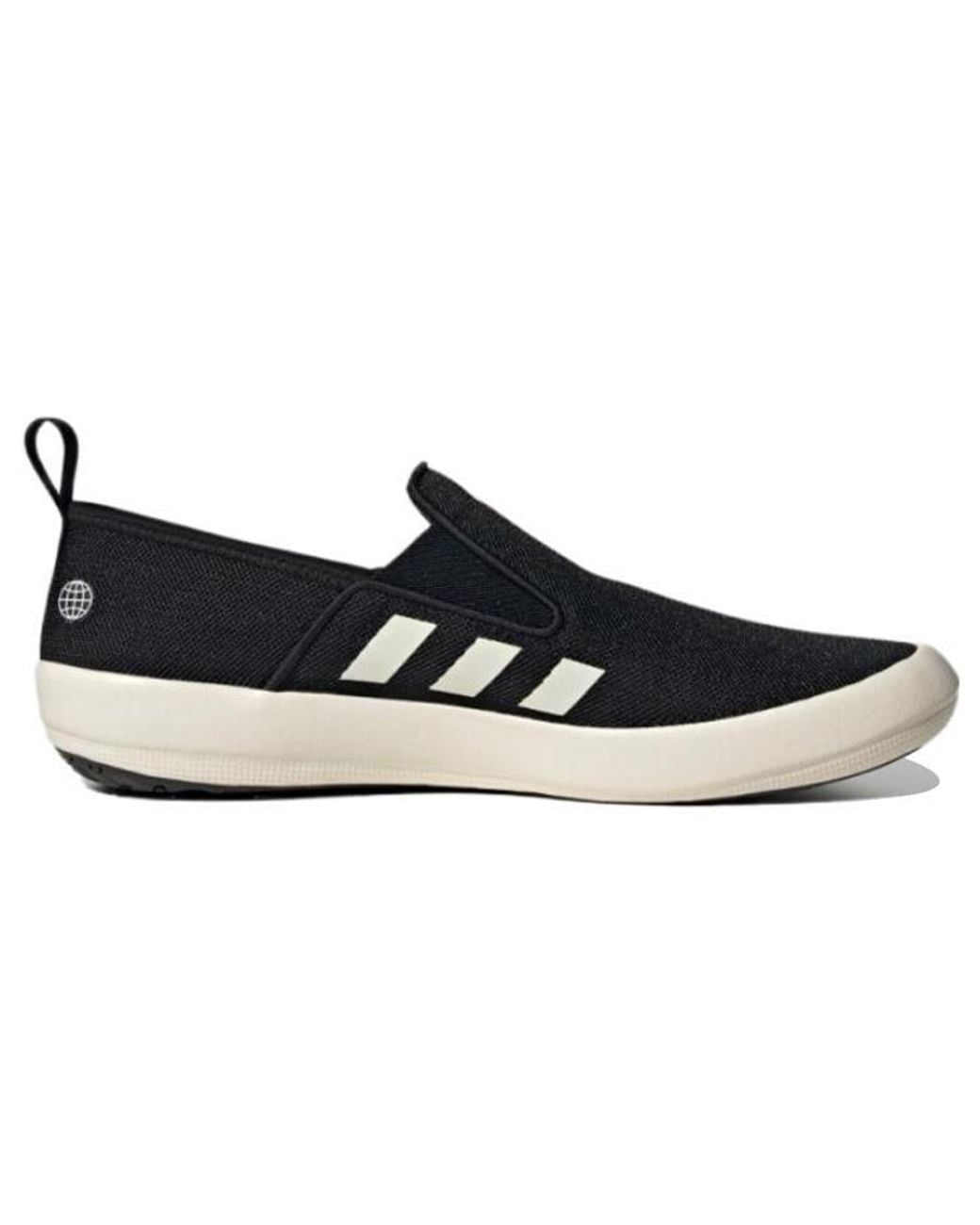 Adidas Black Terrex Boat Slip-On Shoes for men