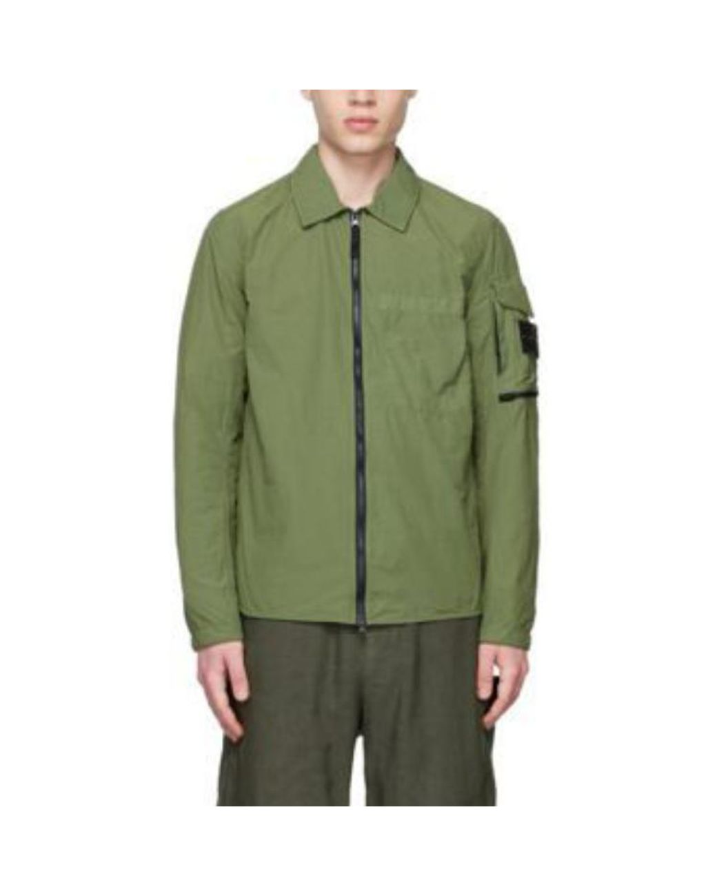 Stone Island Green Naslan Light Jacket for men