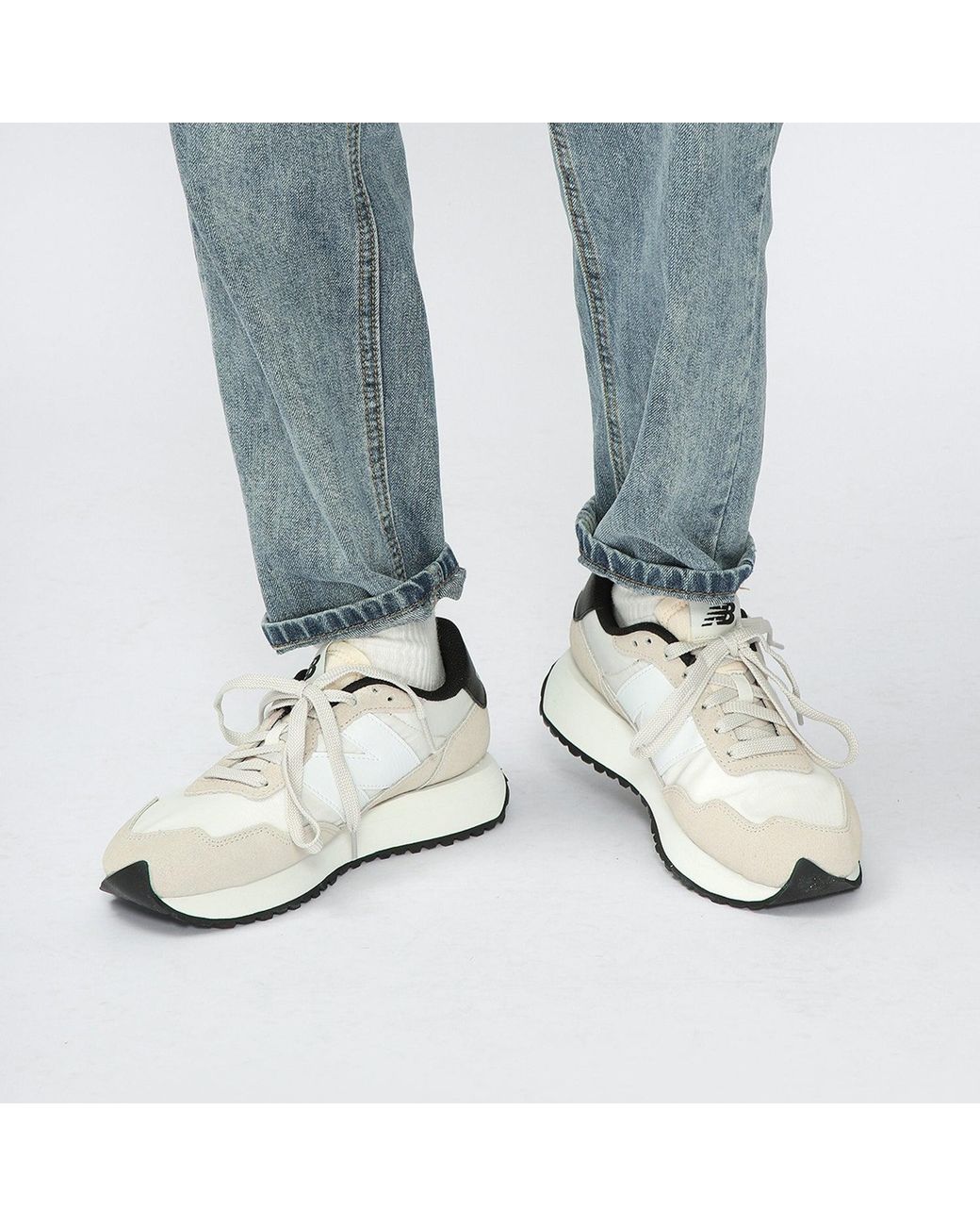 New Balance White 237 'Timberwolf Sea Salt' for men