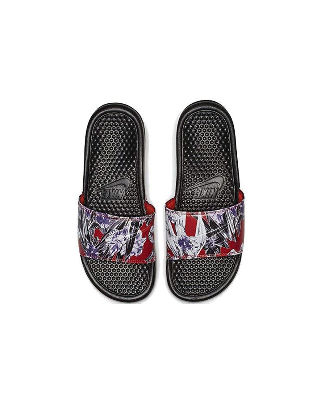 Nike Blue (Wmns) Benassi Jdi Slide 'Floral Print'