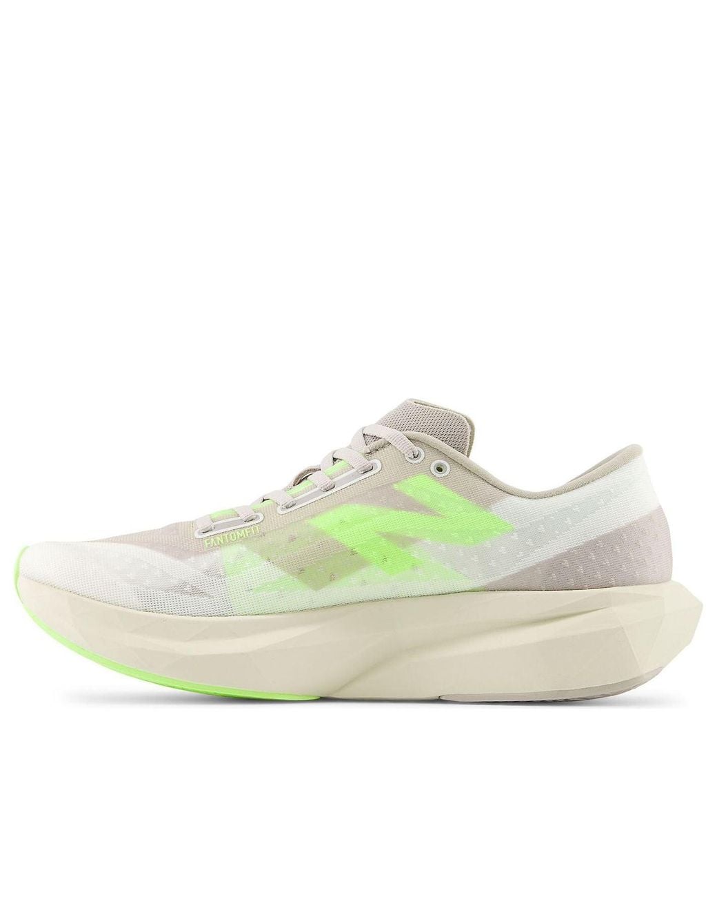 New Balance White Fuelcell Rebel V4 'Moonrock Bleached Lime' for men
