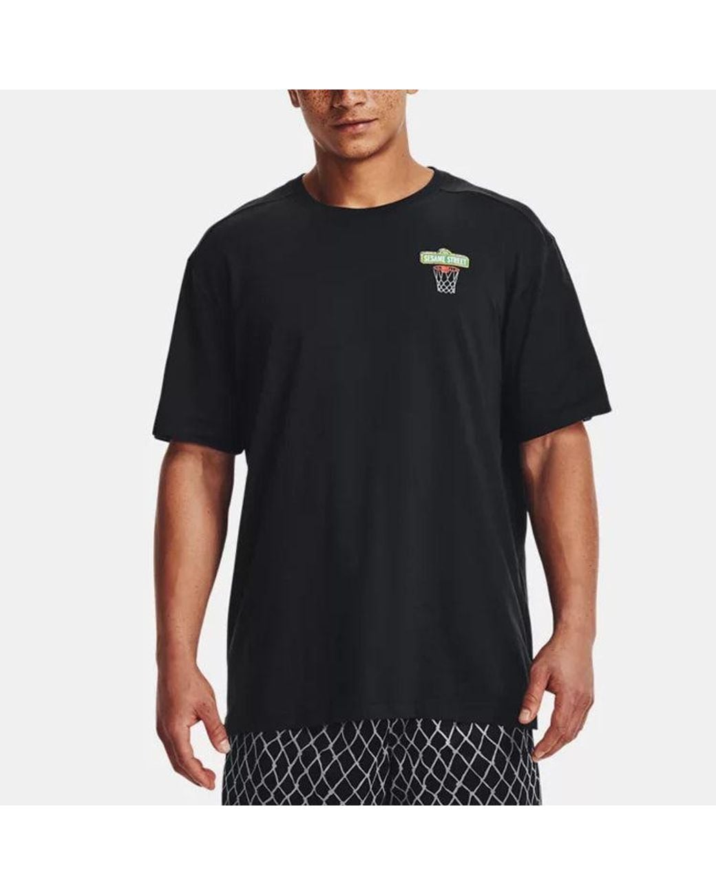 Under Armour Black Curry Sesame Street Graphic Tee for men
