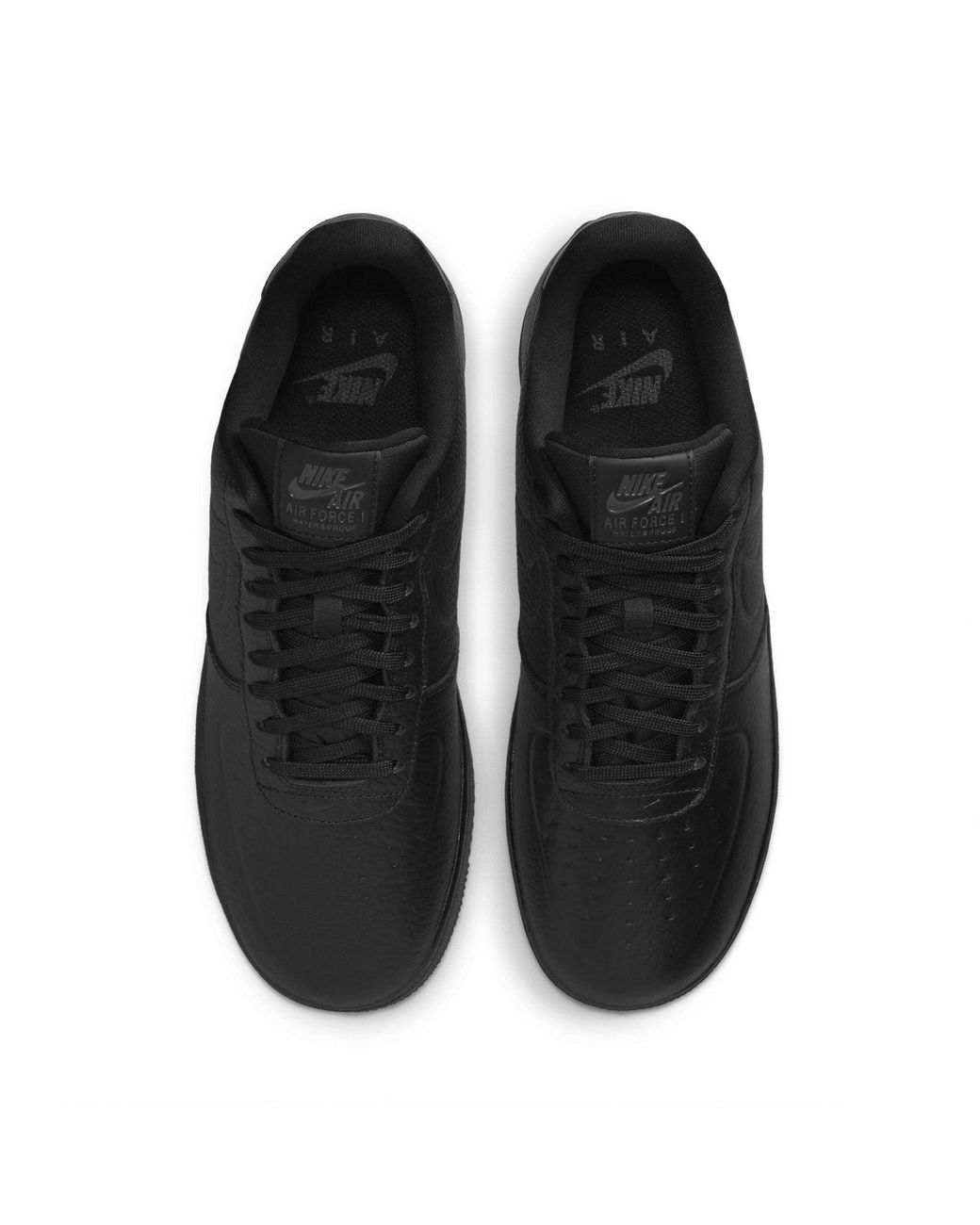 Nike Black Air Force 1 Low Waterproof 'Triple' for men