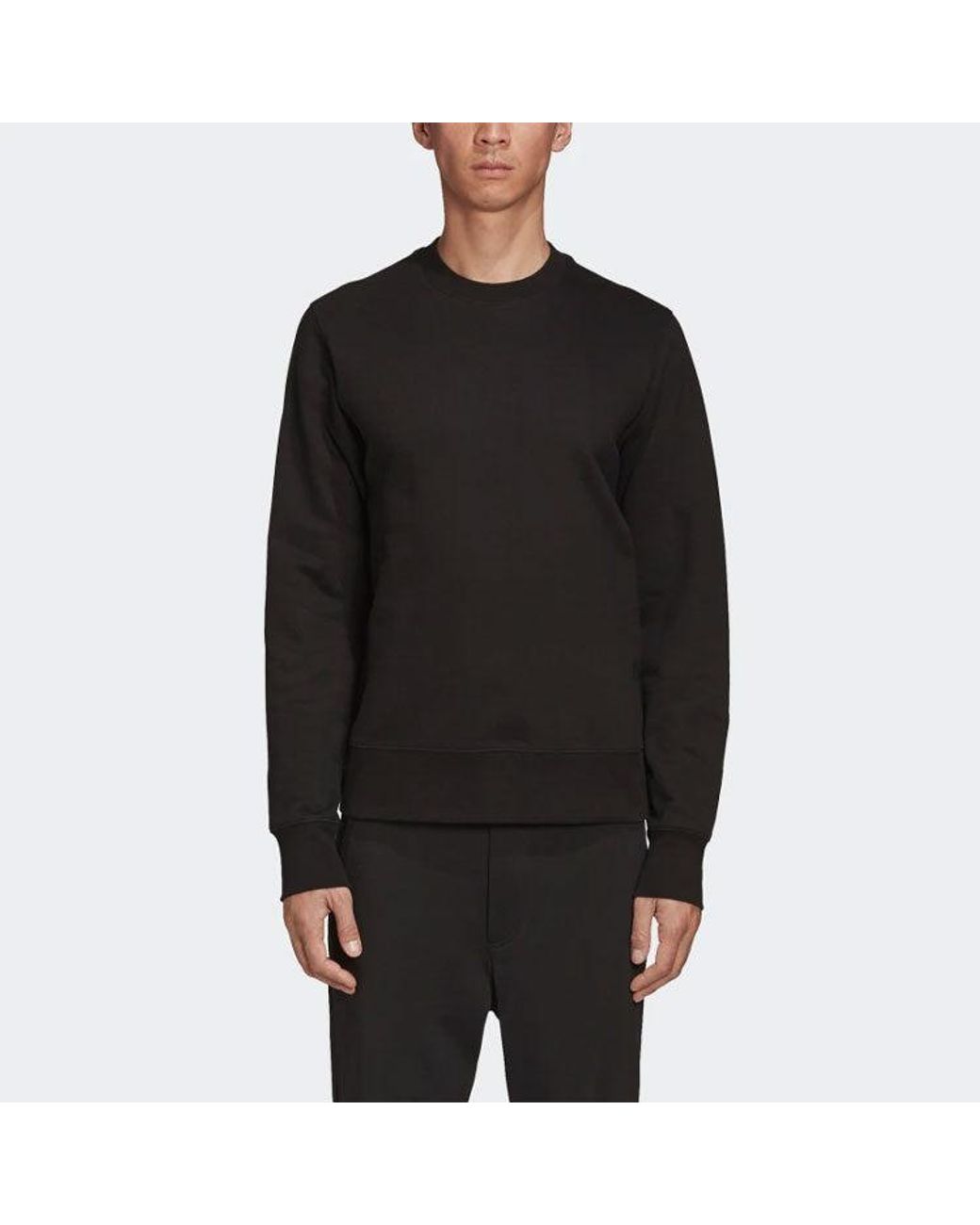 Adidas Black Y-3 Ss21 Logo Printing Round Neck for men