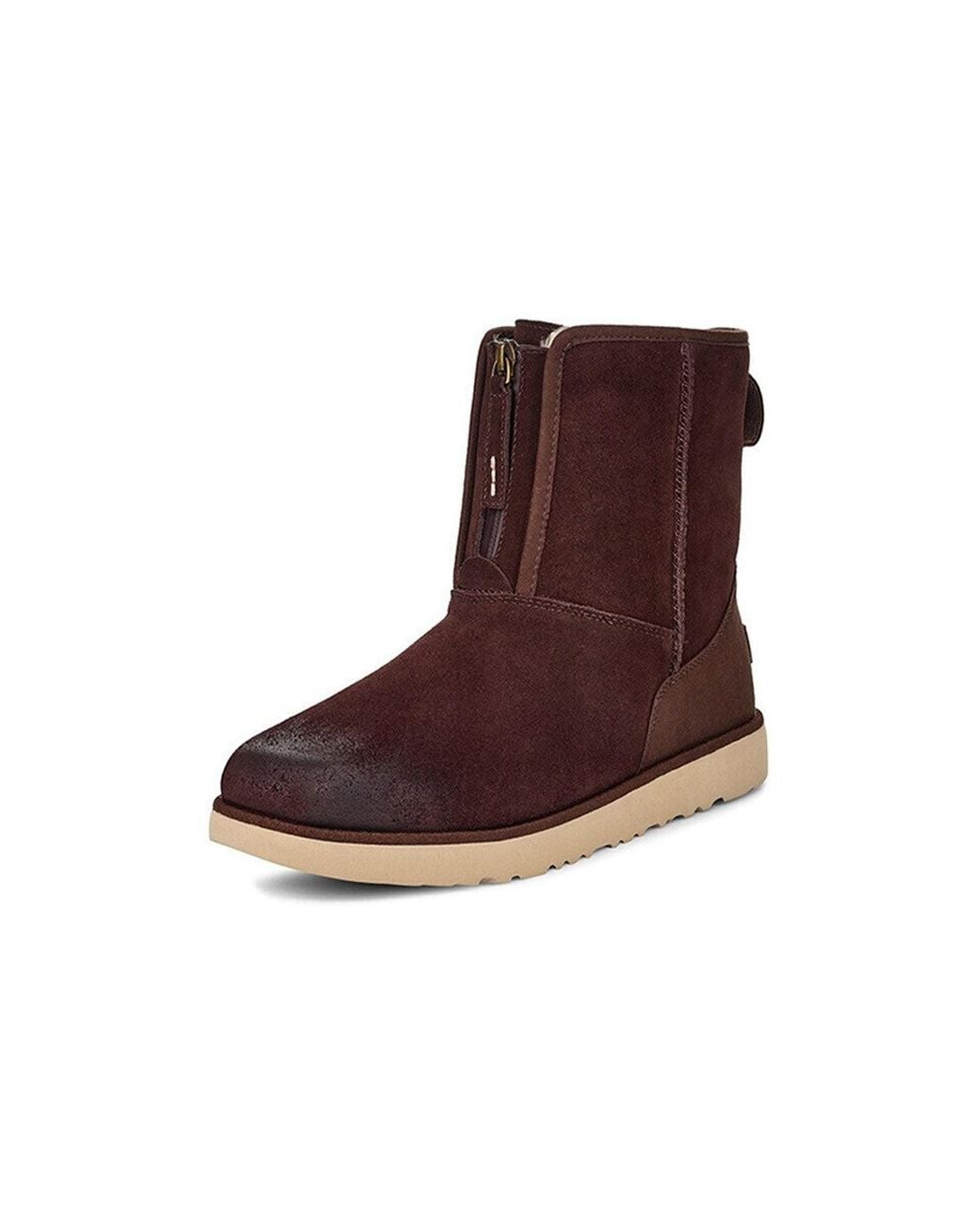 Ugg Brown Classic Short Front Zip Boot 'Stout' for men