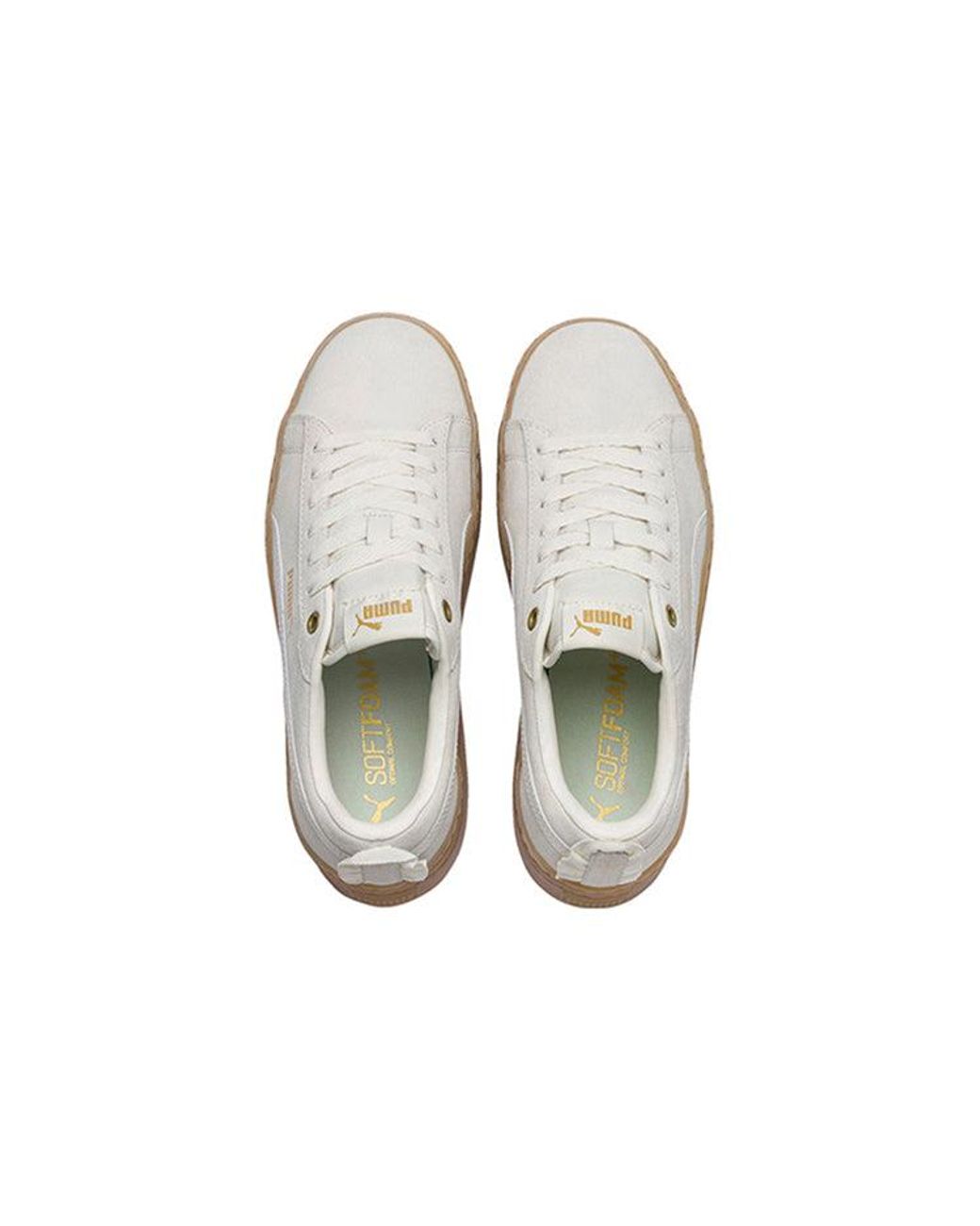 PUMA White (Wmns) Smash Platform Frill