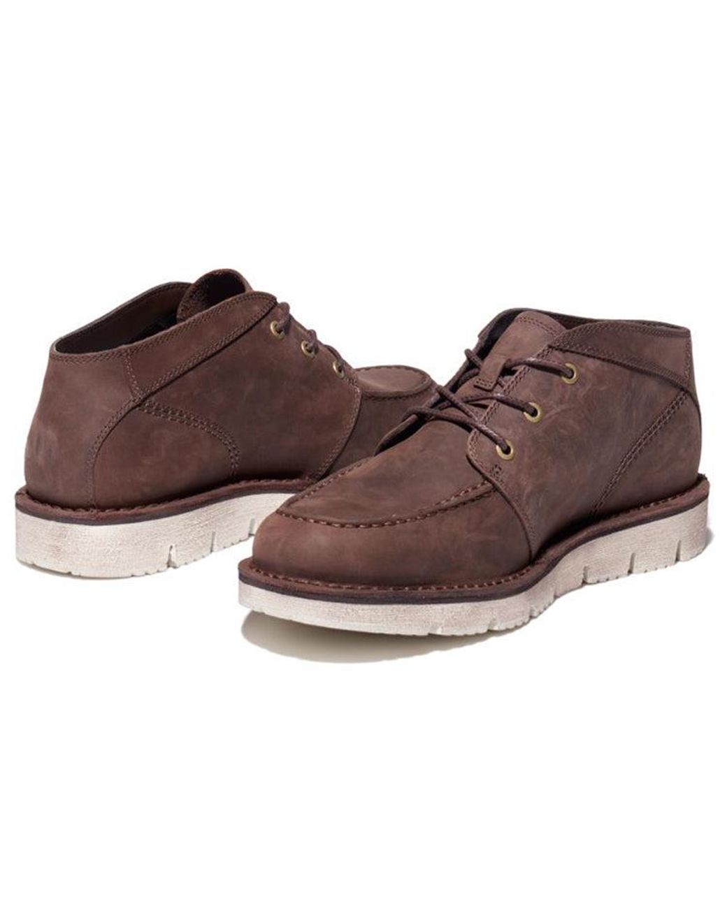 Timberland Brown Westmore Moc Toe Chukka Boots 'Deep' for men