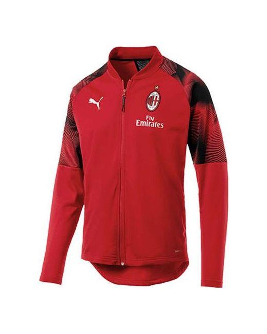 PUMA Red Jersey Ac Milan Stadium Poly Jacket for men