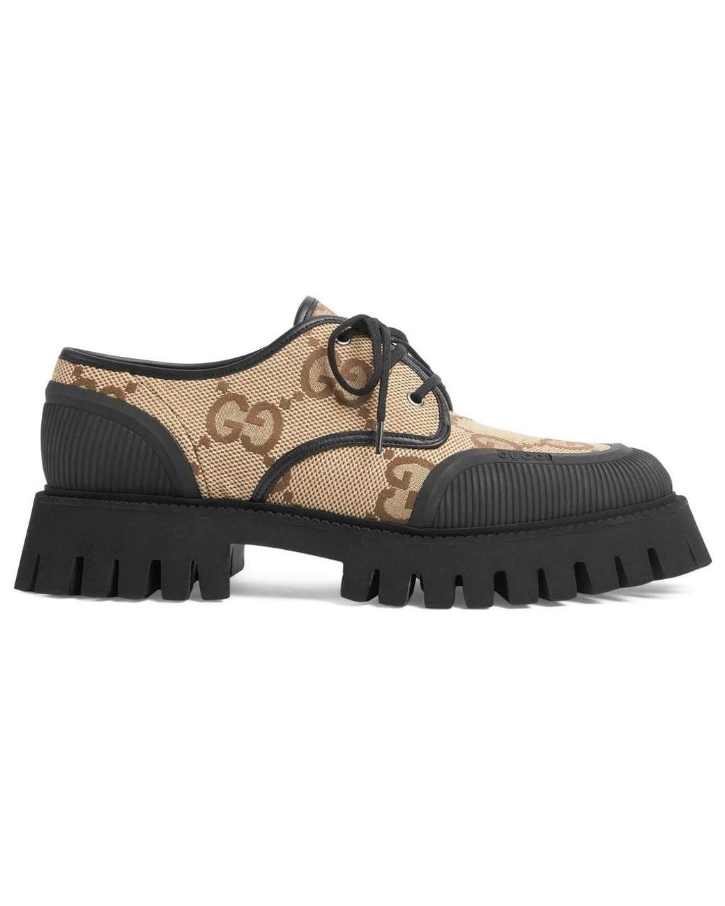 Gucci Brown (Wmns) Maxi Gg Lace-Up Shoes