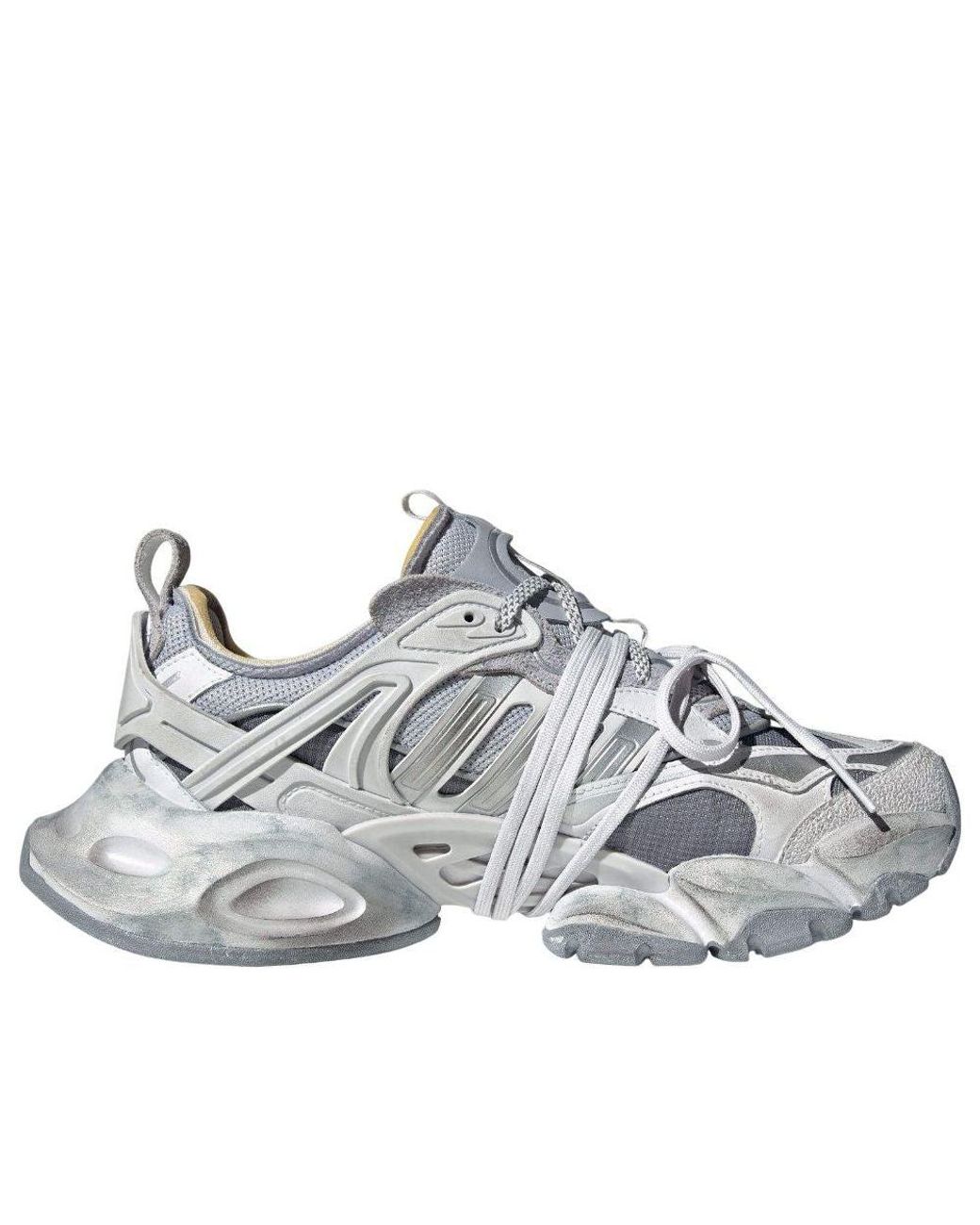 靴 adidas XLG runner deluxe Grey Silver adidas XLG Runner Deluxe Grey Silver White Men's - JP5761 - US
