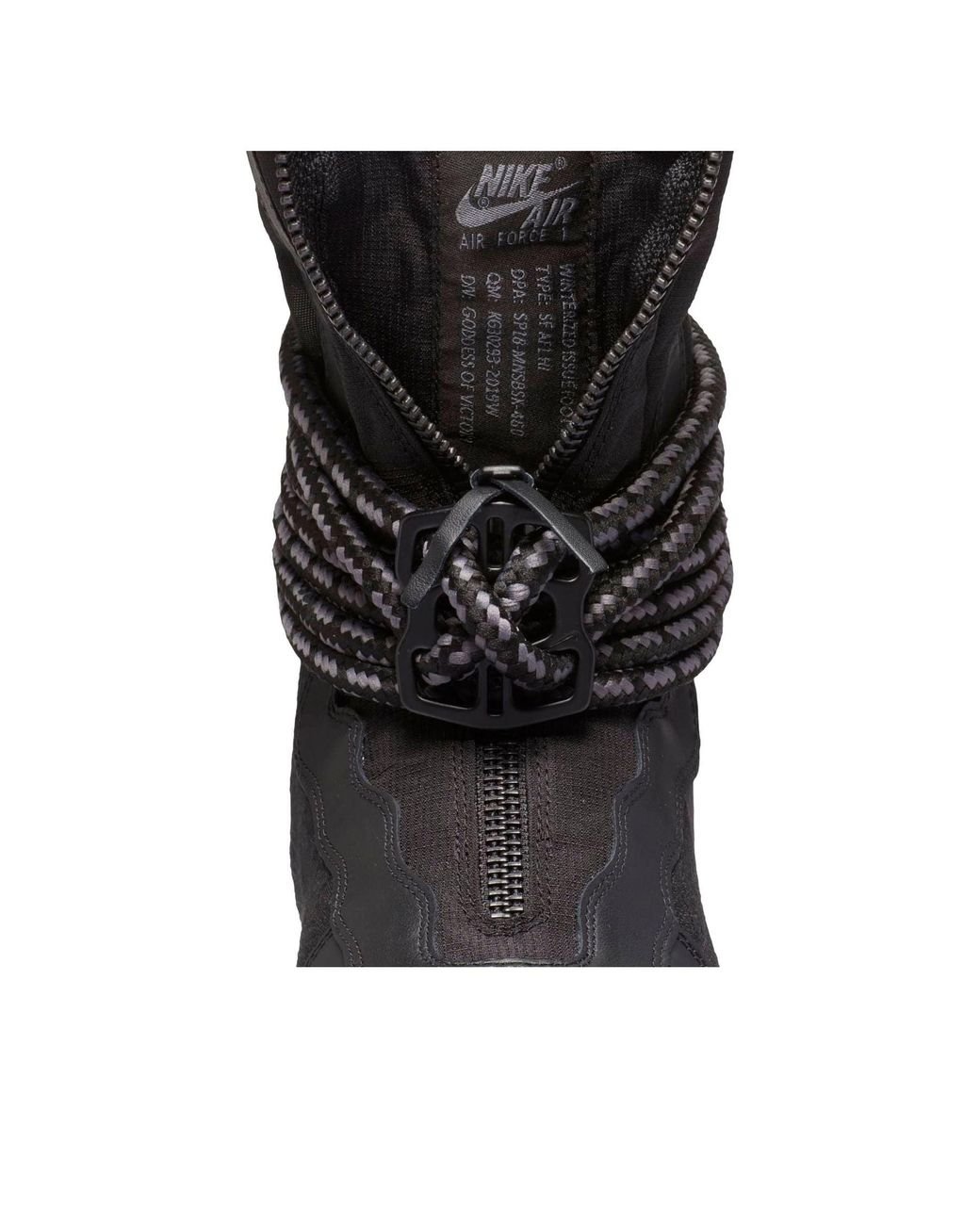 nike air force 1 sf high black