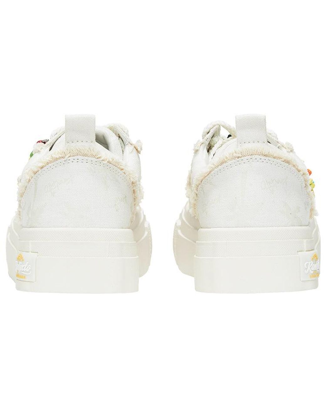 KAALIXTO White Skateboarding Canvas Low Coco' for men
