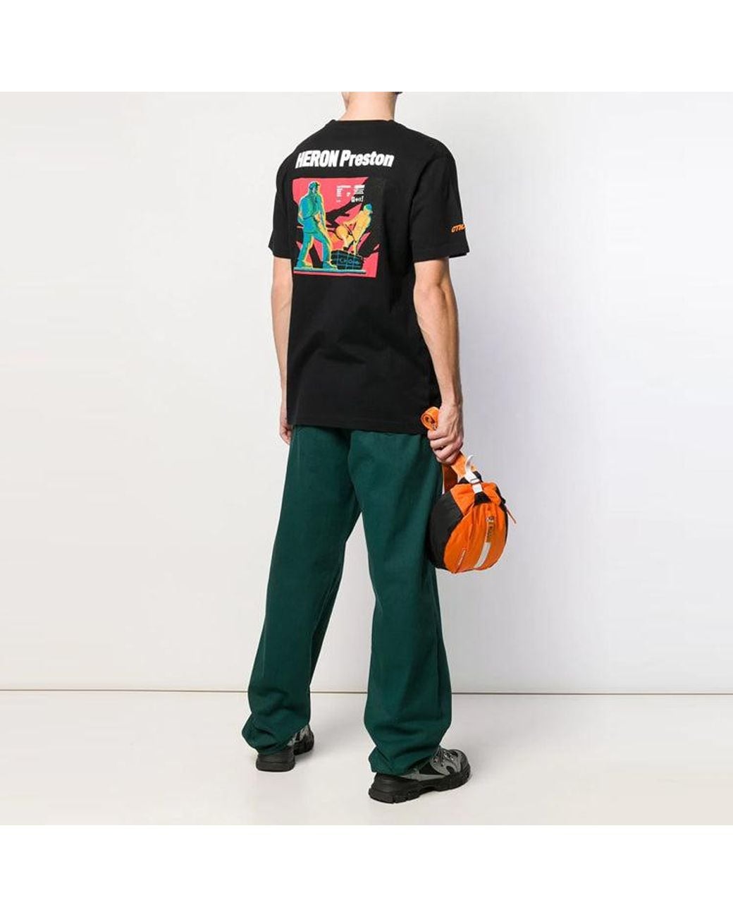 Heron Preston Black Metal Worker T-Shirt for men