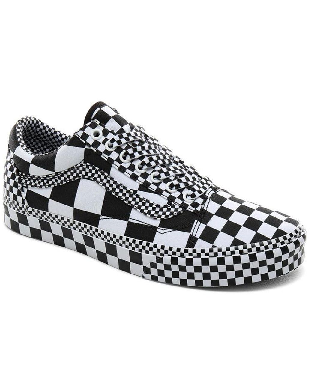 Vans White Old Skool 'All Over Checkerboard' for men