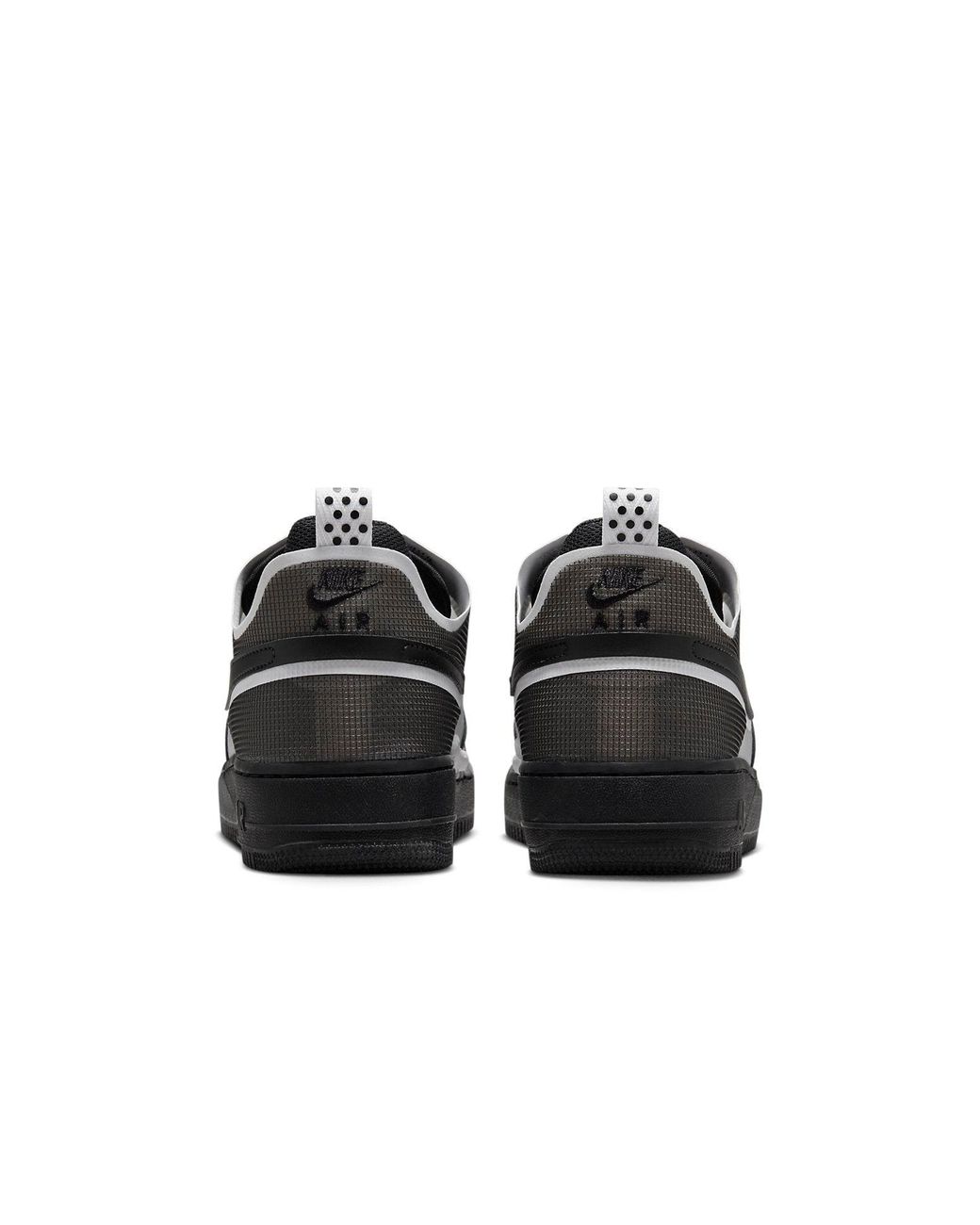 Nike Black Air Force 1 React Dm0573-002 Sneaker Lifestyle Shoes for men