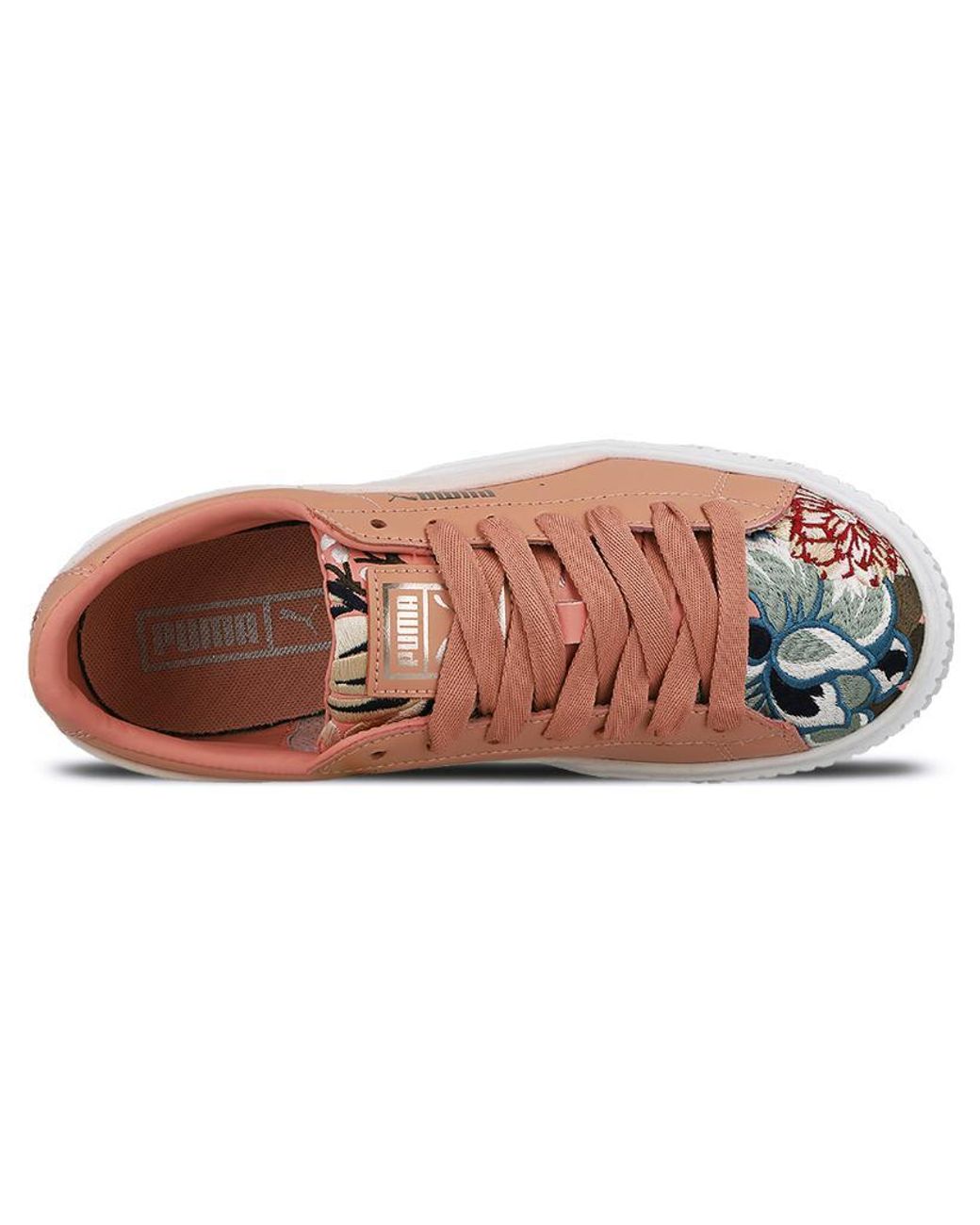 PUMA Pink (Wmns) Platform Hyper Embroidered Lace Up
