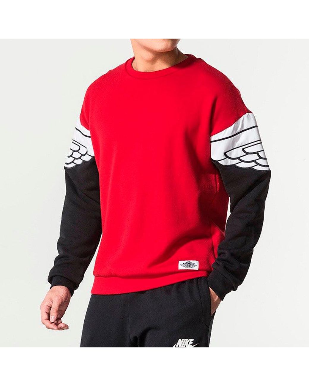 Nike Red Logo As Wings Classics Crew for men
