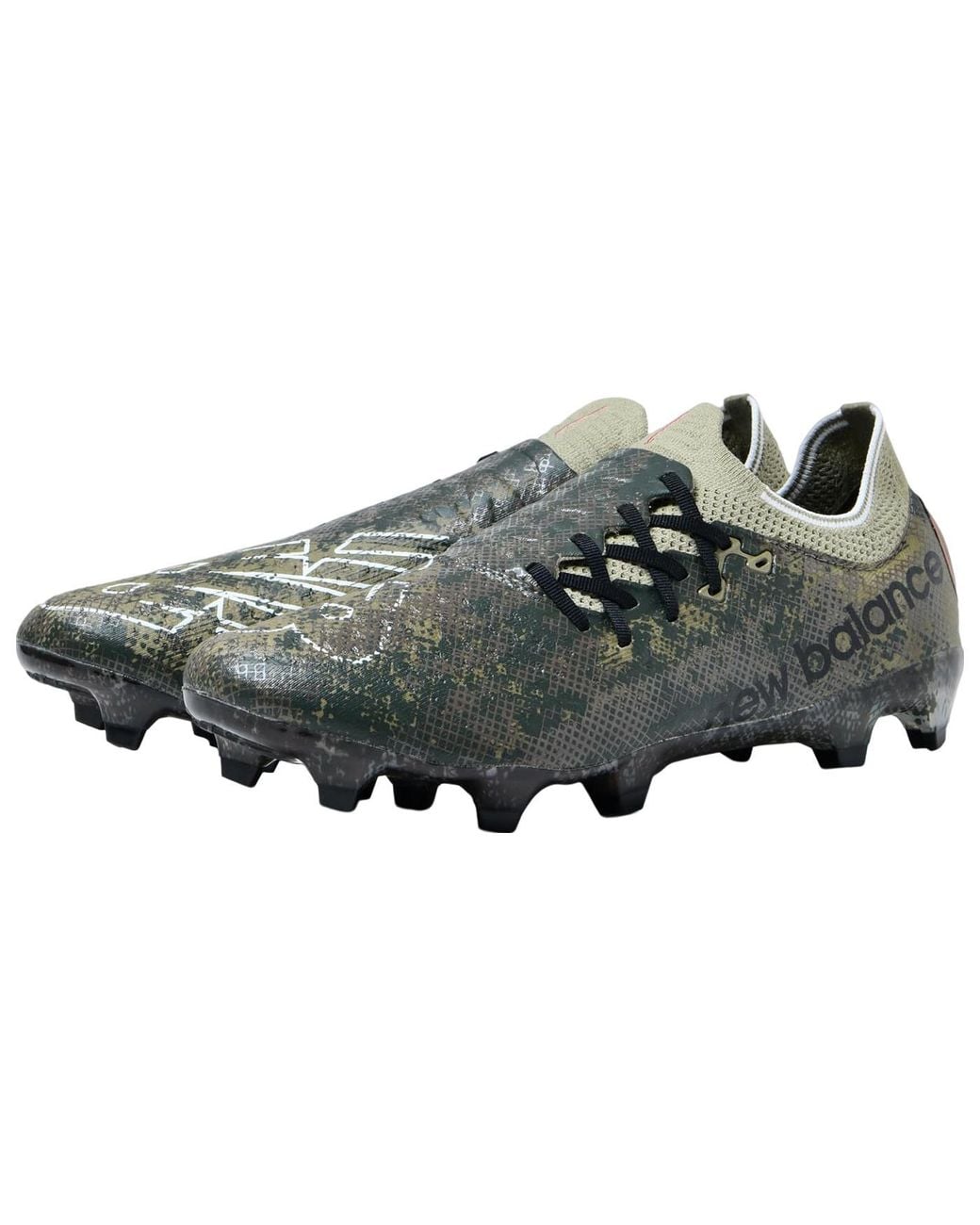 New Balance Gray X Stone Island X Raheem Sterling Furon V7 Pro Fg 'Camo' for men