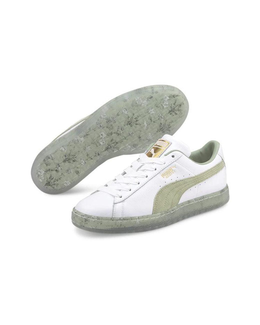 PUMA White (Wmns) Basket 'In Bloom