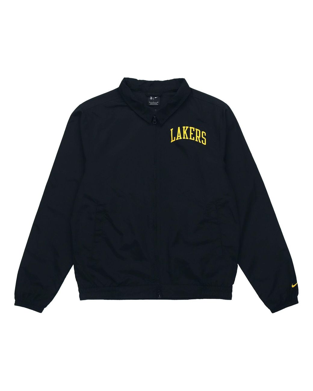 Nike Blue Los Angeles Lakers Nba Lightweight Lapel Zipper Long Sleeves Logo Jacket for men