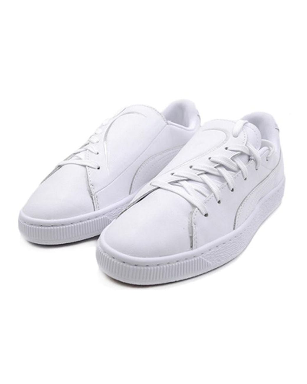 PUMA White (Wmns) Basket Crush Emboss
