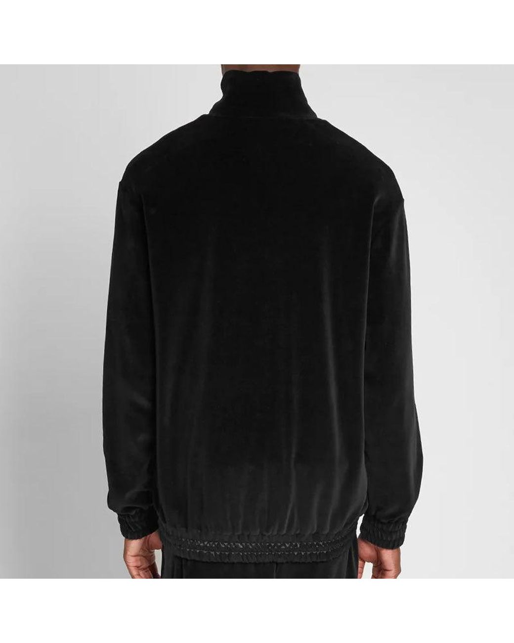 Gucci Black Chenille Embroidered Zip Up Jacket for men