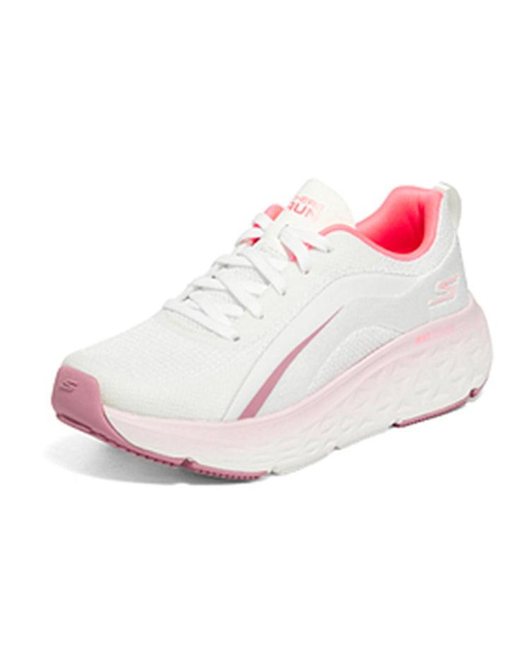 Skechers White (Wmns) Max Cushioning Delta Coral'