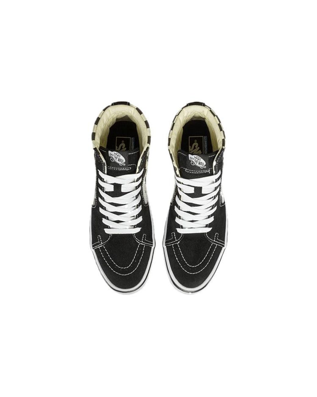 Vans Black Sk8-Hi Lite Checkerboard' for men