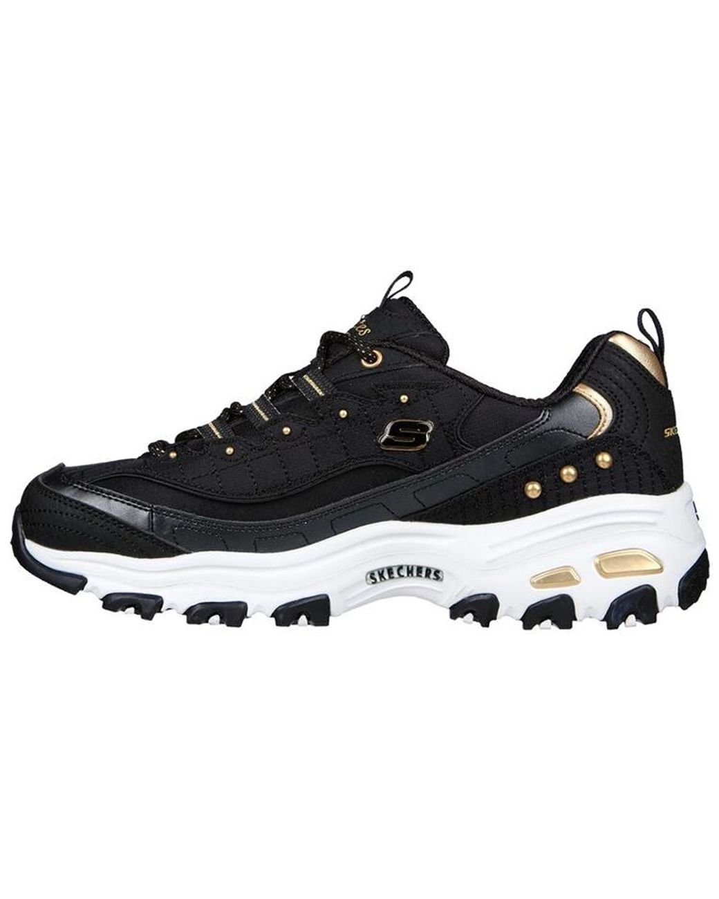 Skechers D'lites 'black Gold' | Lyst