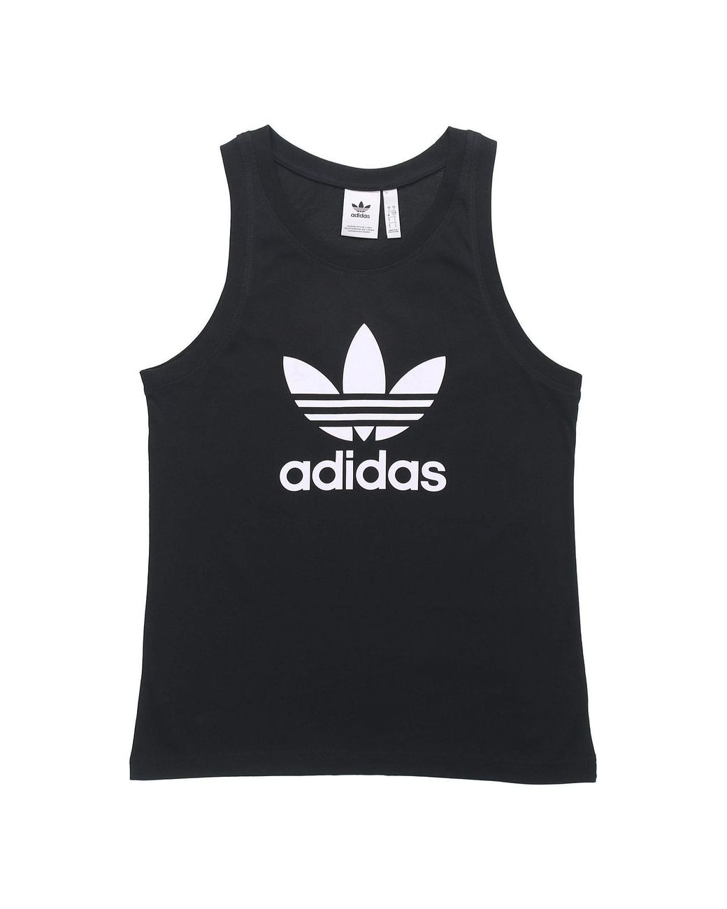 Adidas Black Originals Trefoil Logo Vest for men