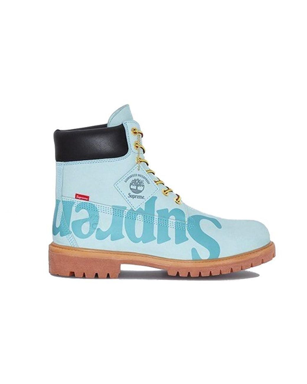 Timberland Blue X Supreme 6 Inch Waterproof Boots With Logo' for men