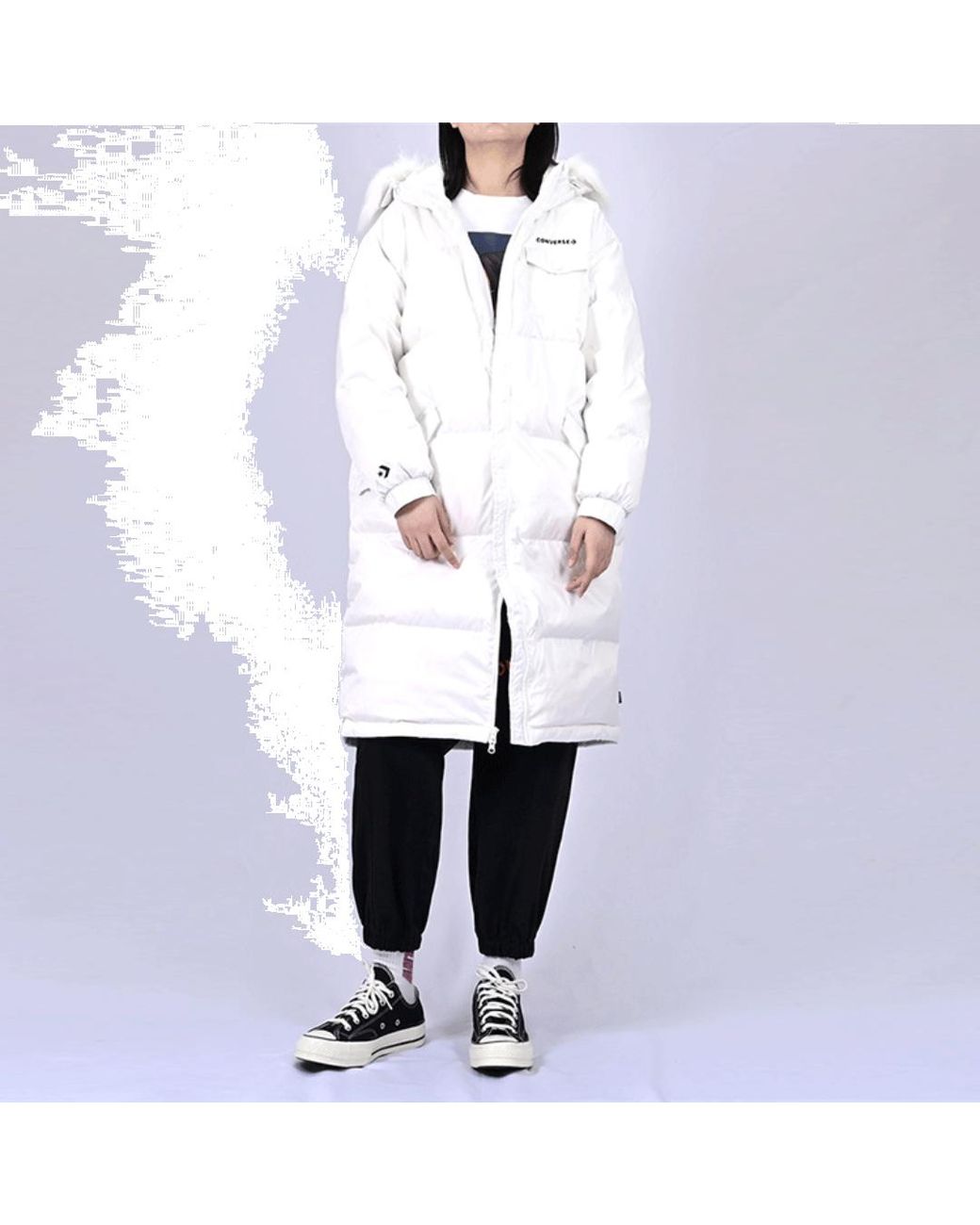 Converse White (Wmns) Long Down Jacket