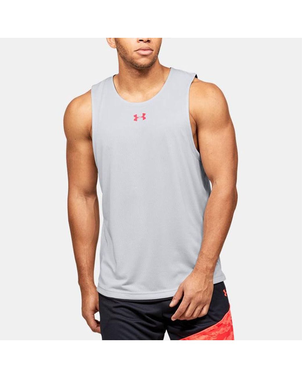 Under Armour Gray Baseline Reversible Tank for men