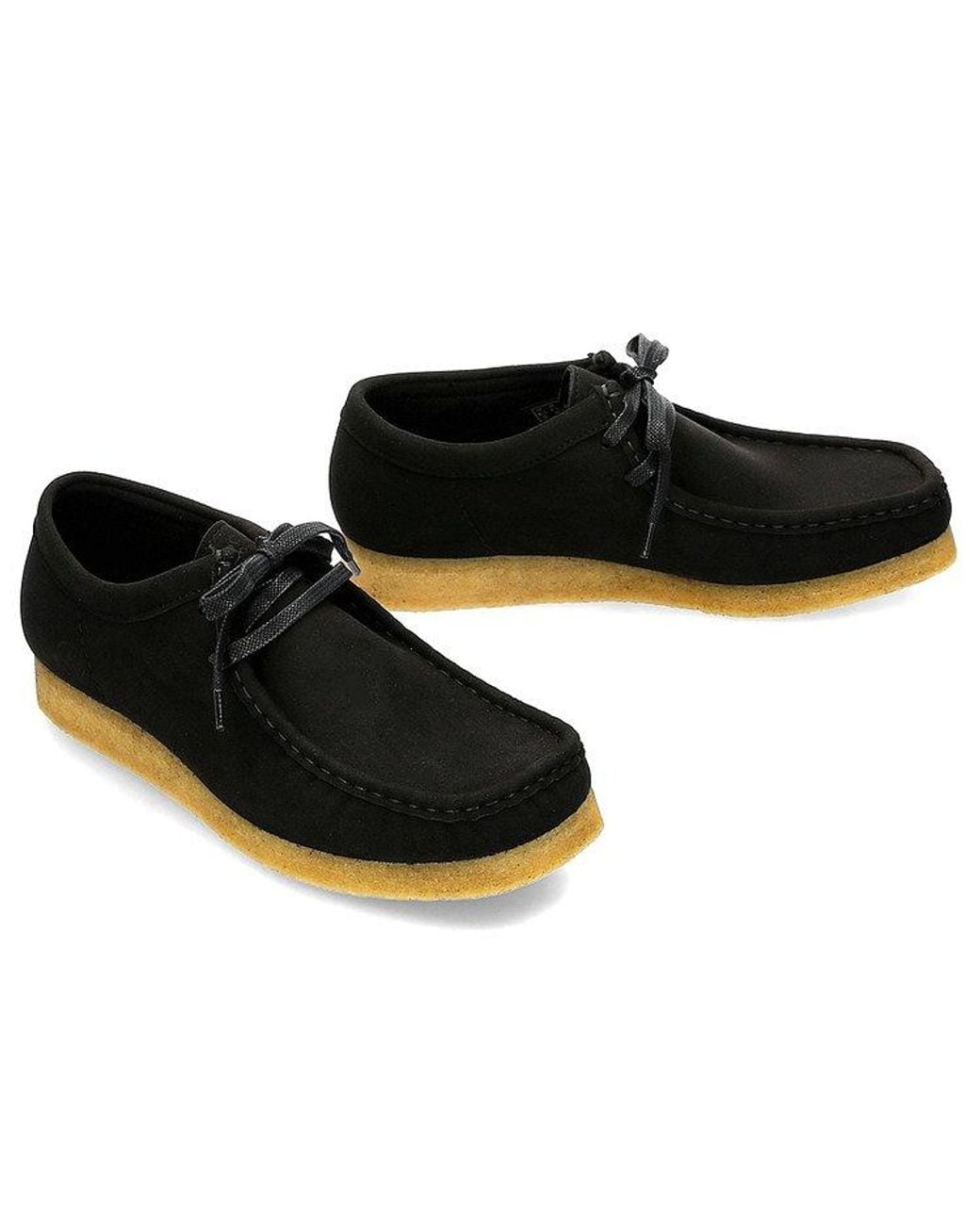 Clarks Black Wallabee Vegan' for men