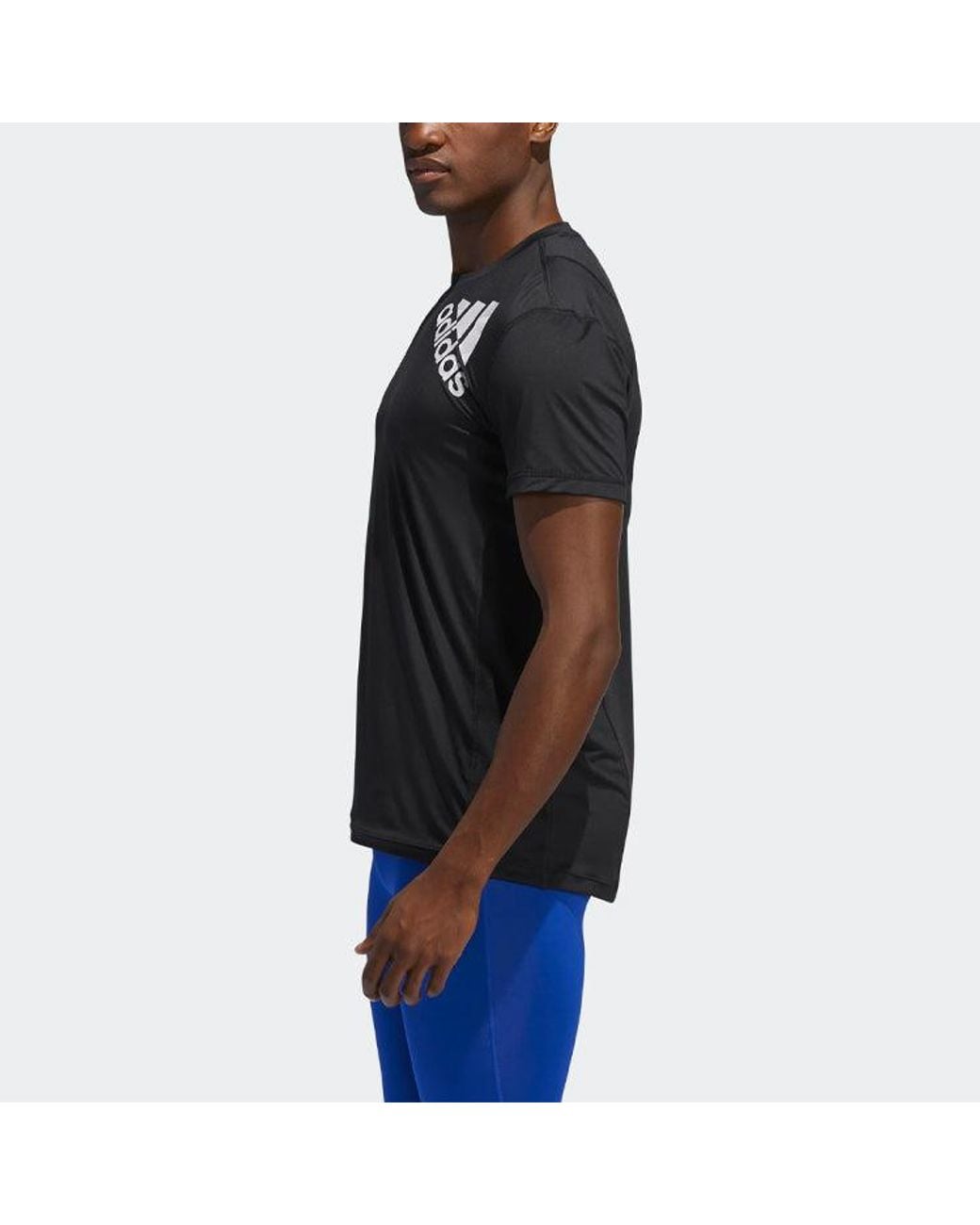 Adidas Black Ask 2 Ftd Bos T Logo Printing Sports Training Short Sleeve for men