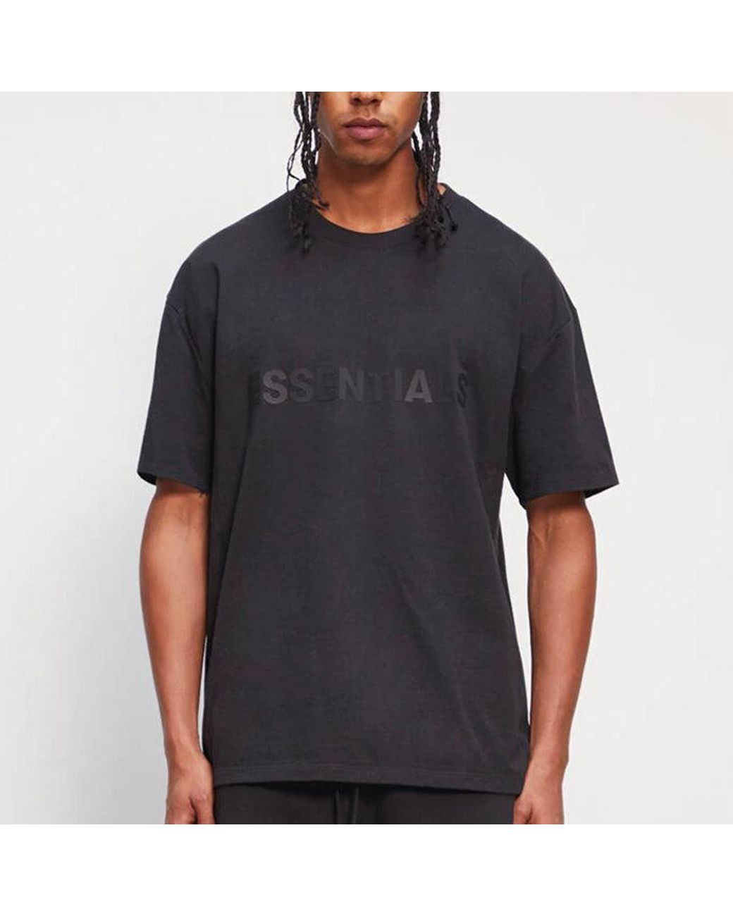 Fear Of God Black Ss20 Short Sleeve T-Shirt 0125250500190001 for men