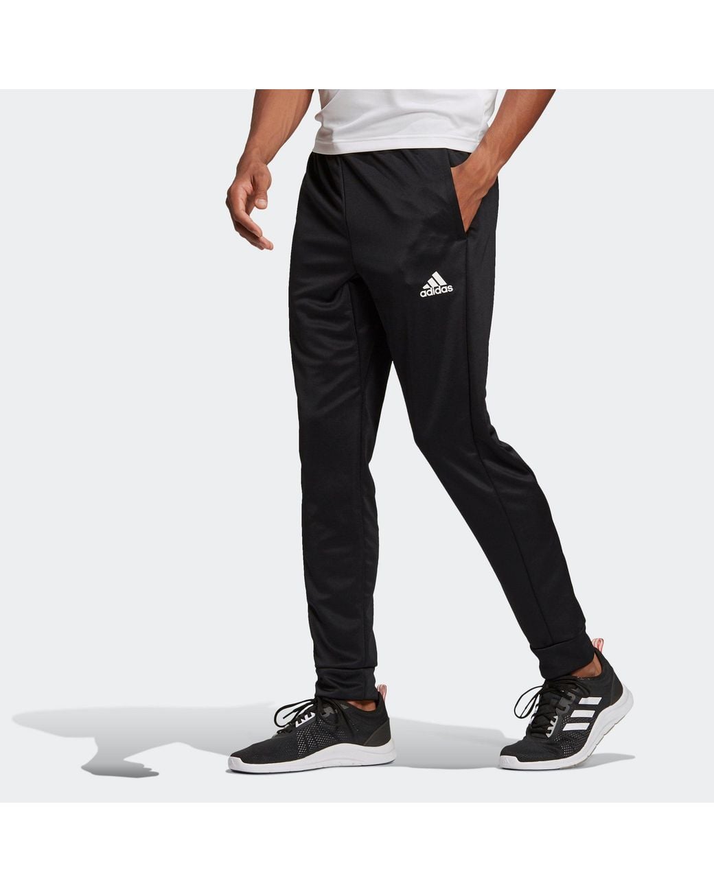 Adidas Black M Sl Kt C T Sports Knit Long Pants for men