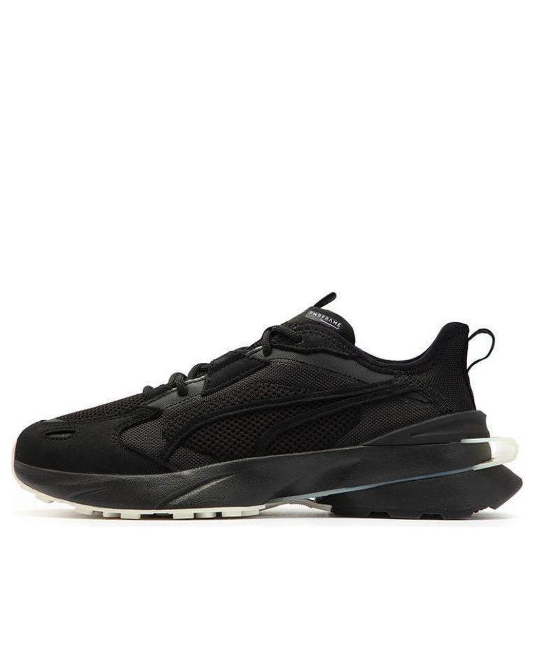 PUMA Black Pwrframe Op-1 Lth for men